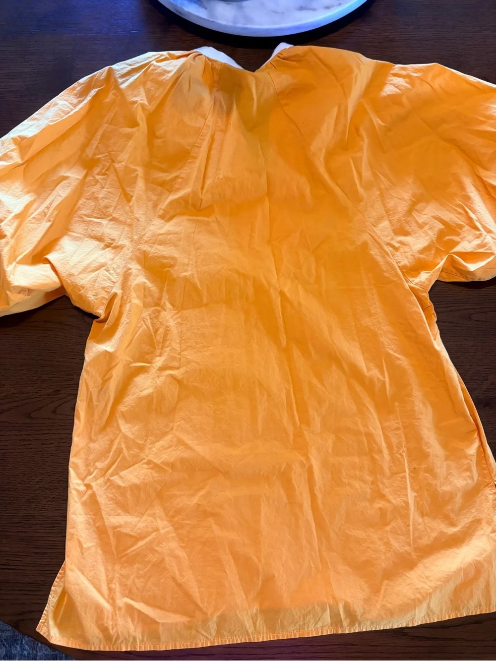 Tory Burch Orange Swim Coverup with White Trim size small